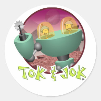 Adesivo Redondo TokBOT e JokBOT Sticker