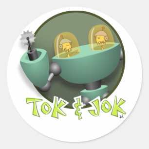 Adesivo Redondo TokBOT e JokBOT Sticker