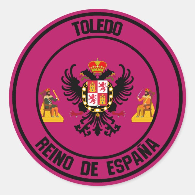 Adesivo Redondo Toledo Round Emblem (Frente)