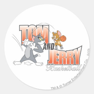 Adesivo Redondo Tom e Jerry Basbol 3