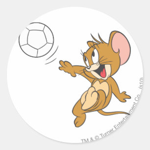 Adesivo Redondo Tom e Jerry Soccer (Futebol) 1
