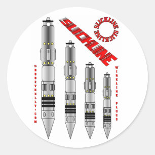 Adesivo Redondo Tomadas de Slickline, etiqueta, tomadas do cabo,