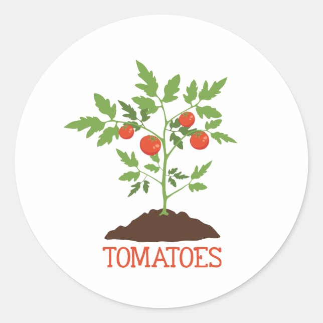 Adesivo Redondo Tomate (Frente)