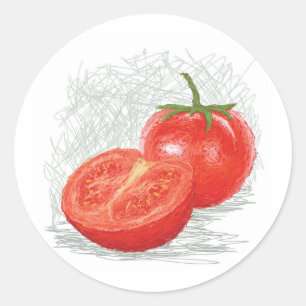 Adesivo Redondo tomate