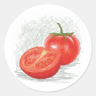 Adesivo Redondo tomate