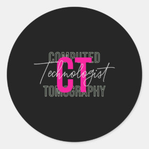 Adesivo Redondo Tomografia Computacional Tecnológica Ct Tech Radio