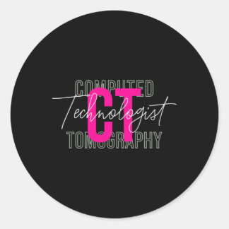 Adesivo Redondo Tomografia Computacional Tecnológica Ct Tech Radio