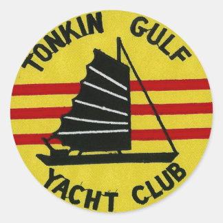 Adesivo Redondo Tonkin Golfo Yacht Club Sticker