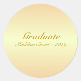 Adesivo Redondo Tons Marrom Dourado Graduados
