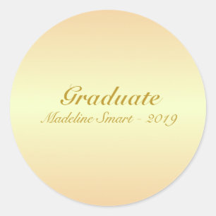 Adesivo Redondo Tons Marrom Dourado Graduados