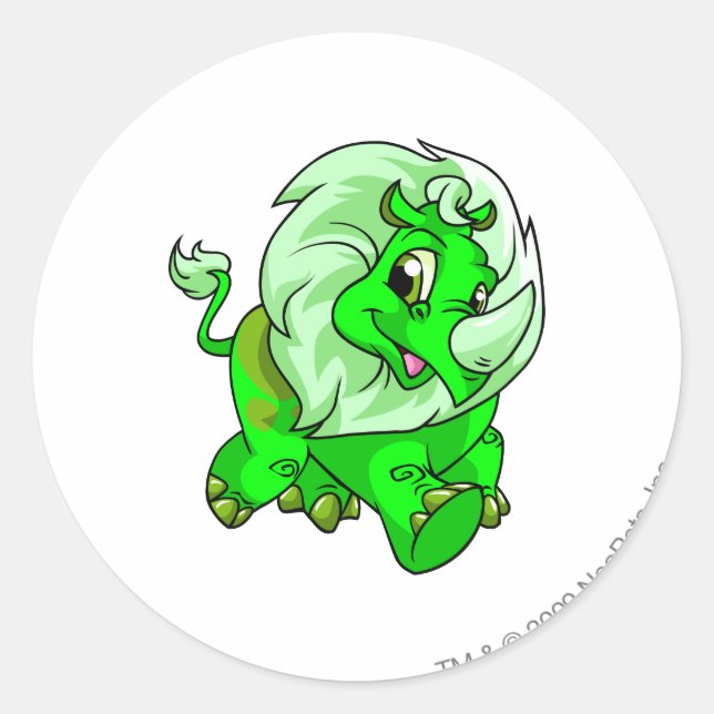 Adesivo Redondo Tonu brilhando (Frente)