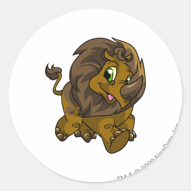 Adesivo Redondo Tonu Brown (Frente)