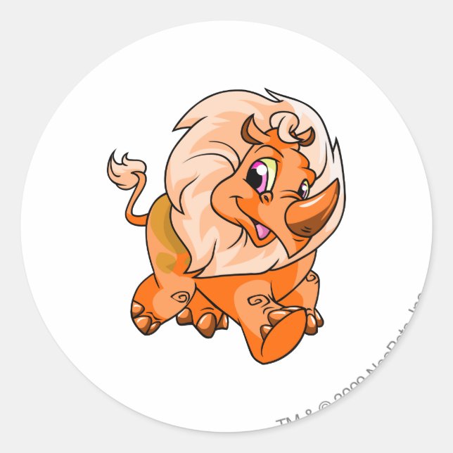 Adesivo Redondo Tonu Orange (Frente)