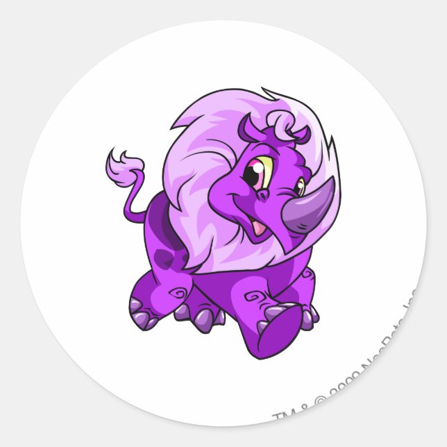 Adesivo Redondo Tonu Purple (Frente)