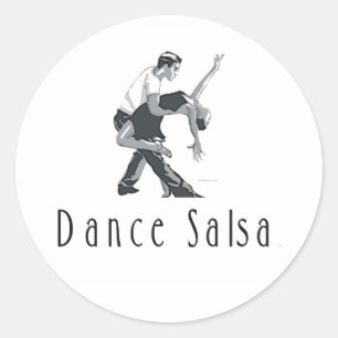 Adesivo Redondo TOP Dance Salsa