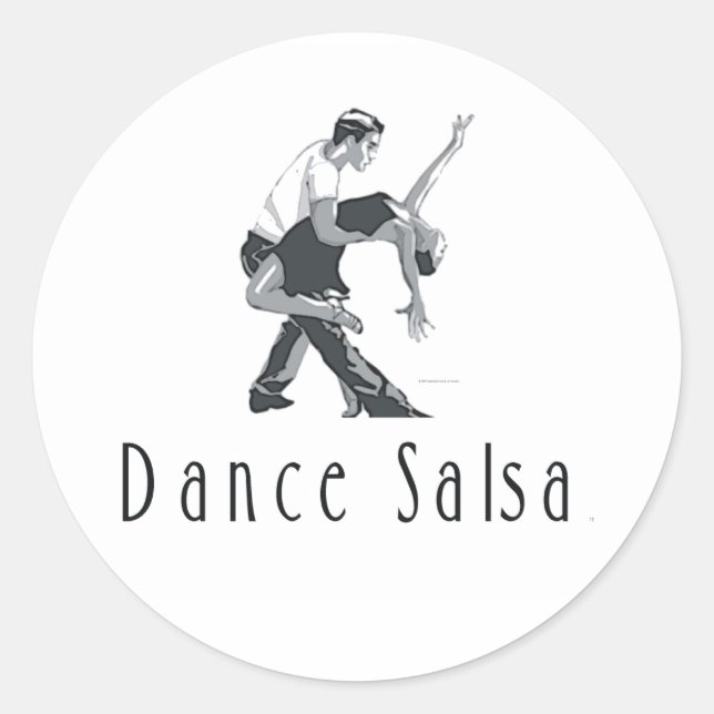 Adesivo Redondo TOP Dance Salsa (Frente)