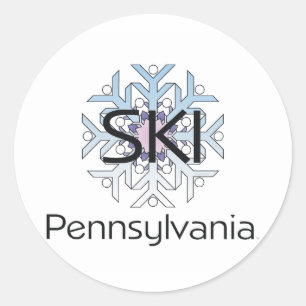 Adesivo Redondo TOP Ski Pennsylvania