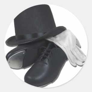 Adesivo Redondo TopHatTapShoesGloves012511