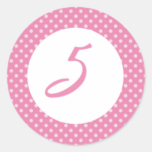 Adesivo Redondo Topo do Cupcake rosa