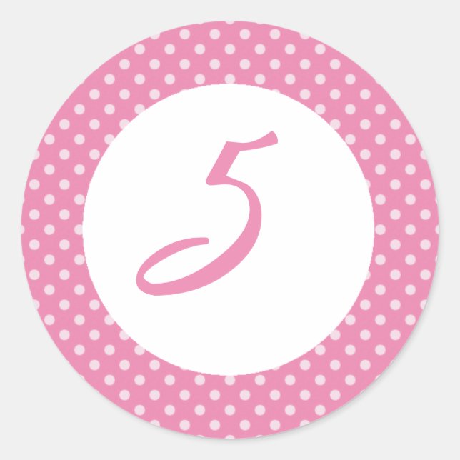 Adesivo Redondo Topo do Cupcake rosa (Frente)