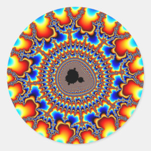 Adesivo Redondo Toque de chama