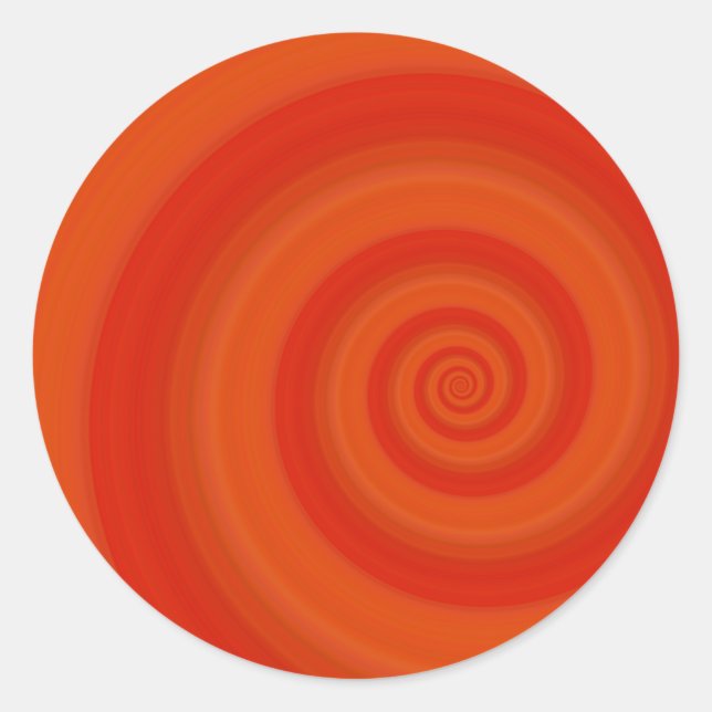 Adesivo Redondo Torção Laranja (Frente)