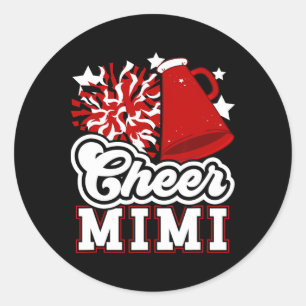 Adesivo Redondo Torcida Mimi De Uma Cheerleader Mimi Torcida Mimi