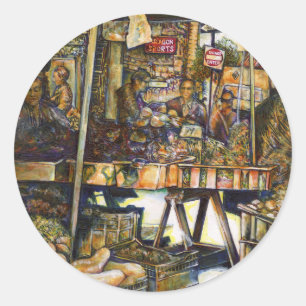 Adesivo Redondo Torna a criatividade mais brilhante