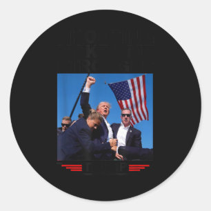 Adesivo Redondo Torna-Me Mais Forte Trump 2024