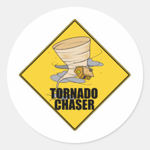 Adesivo Redondo Tornado Chaser