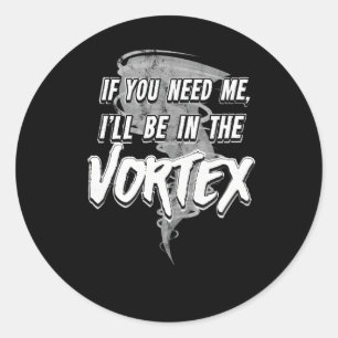 Adesivo Redondo Tornado Season Storm Chaser