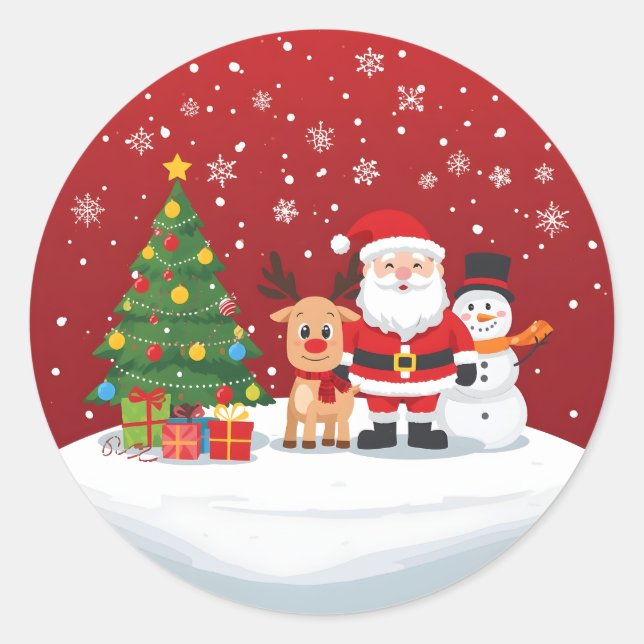 Adesivo Redondo Tornando os Espíritos Brilhantes (Frente)