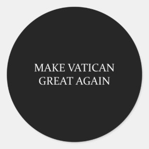 Adesivo Redondo Tornar Excelente do Vaticano novamente