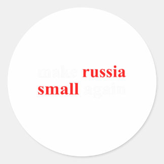 Adesivo Redondo Torne a Rússia pequena novamente 1