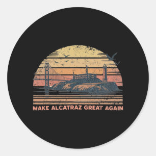 Adesivo Redondo Torne O Excelente Alcatraz Novamente Engraçado Tru