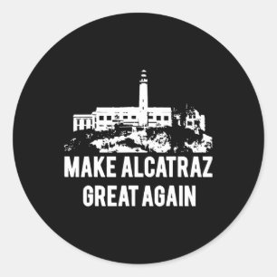 Adesivo Redondo Torne O Excelente Alcatraz Novamente Engraçado Tru