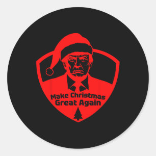 Adesivo Redondo Torne o Excelente de Natal novamente engraçado Pre