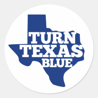 Adesivo Redondo Torne o Texas Azul
