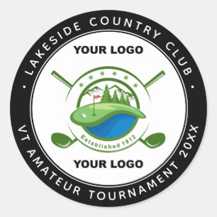 Adesivo Redondo Torneio de Memória Swag do Clube Golf Personaliza
