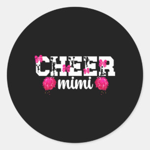 Adesivo Redondo Torneio Mimi De Uma Líder de Torcida Mimi Cheerlea