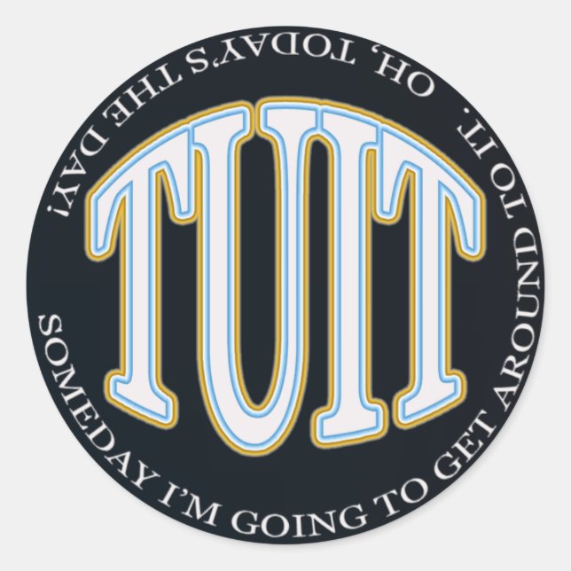 Adesivo Redondo torneira redonda (Frente)