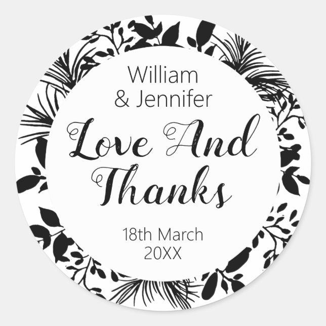 Adesivo Redondo Torneiras Brancas Negras E Folhas Favorecem O Balã (Frente)