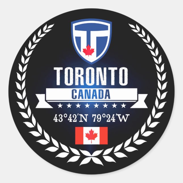 Adesivo Redondo Toronto (Frente)