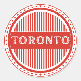 Adesivo Redondo Toronto City Pride Emblem – Canadian Identity