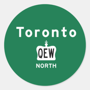 Adesivo Redondo Toronto QEW