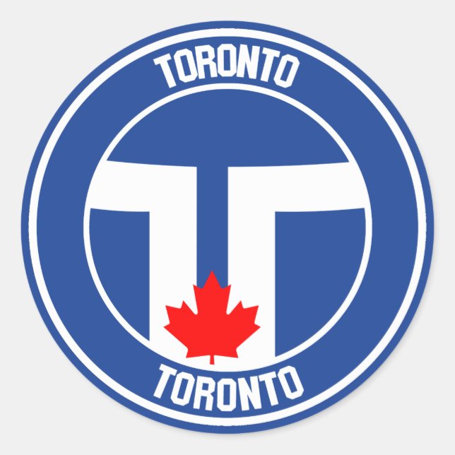 Adesivo Redondo Toronto Round Emblem (Frente)