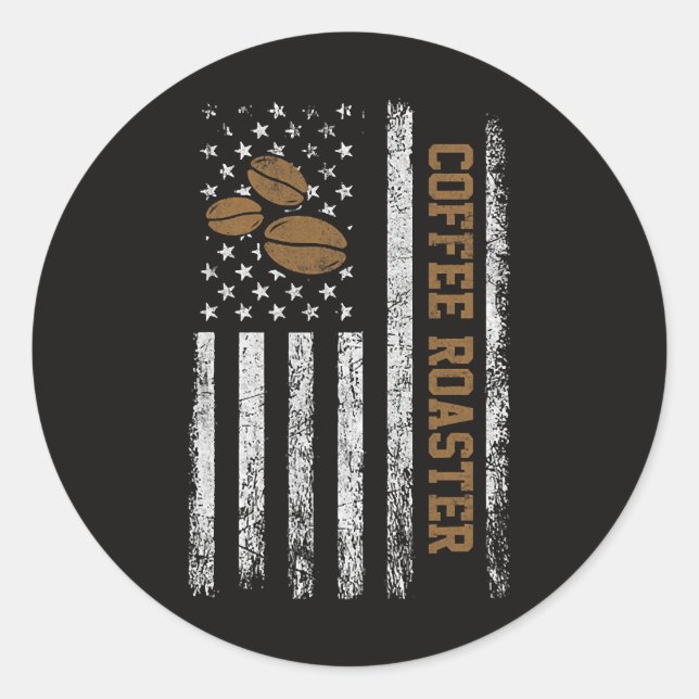 Adesivo Redondo Torrador de Café (Frente)