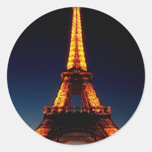Adesivo Redondo Torre Eiffel em Paris