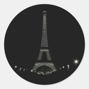 Adesivo Redondo Torre Eiffel Paris