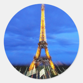 Adesivo Redondo Torre Eiffel Paris França